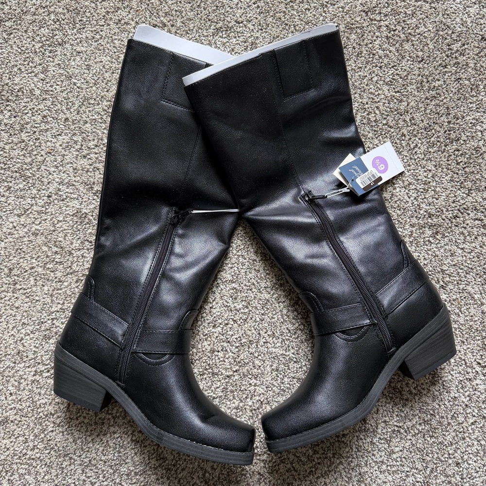 Womens Oakley Harness Moto Biker Boots - Universal Thread Black 6.5 - Picture 6 of 11